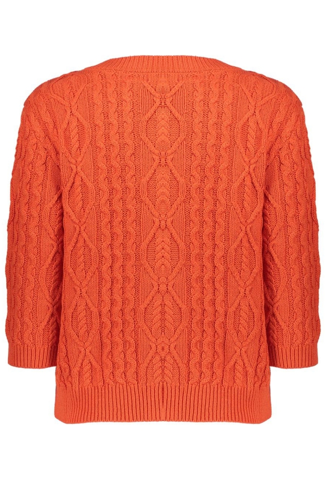GEBREID VEST MET GROTE KNOPEN 54020 29 Orange